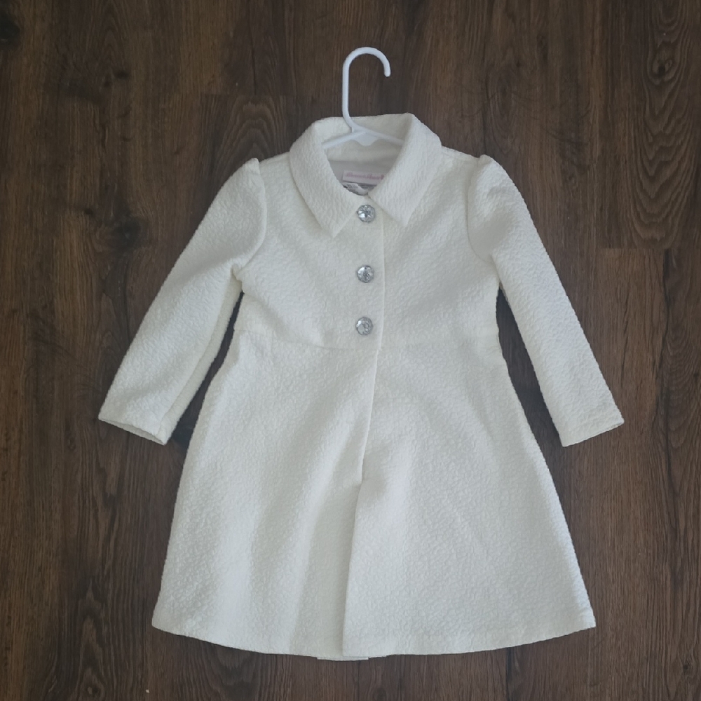 Bonnie Jean Cream Kids Pea Coat